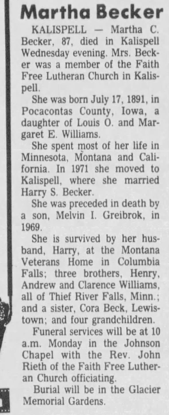 Clipping from The Missoulian
